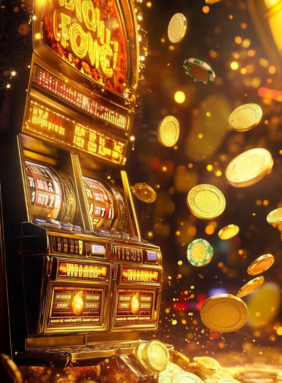 Ilustrasi permainan slot online di perangkat mobile udintoto